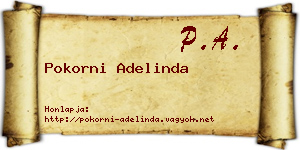 Pokorni Adelinda névjegykártya